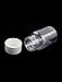 10Pcs 80ml Clear Plastic Cylindrical Chemical Container Reagent Bottle