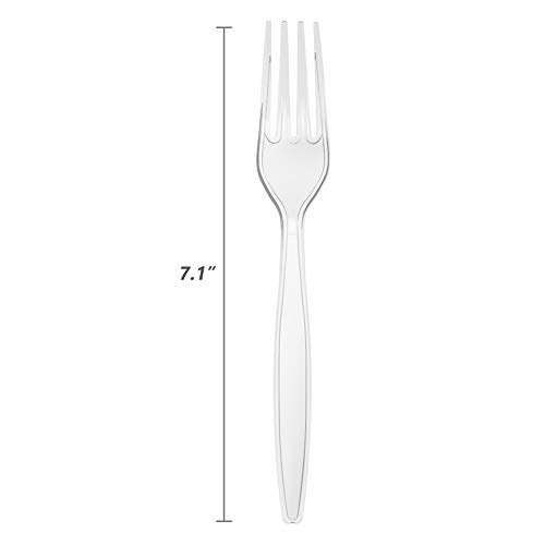 1 Heavy+Weight+Plastic+Forks+Disposable