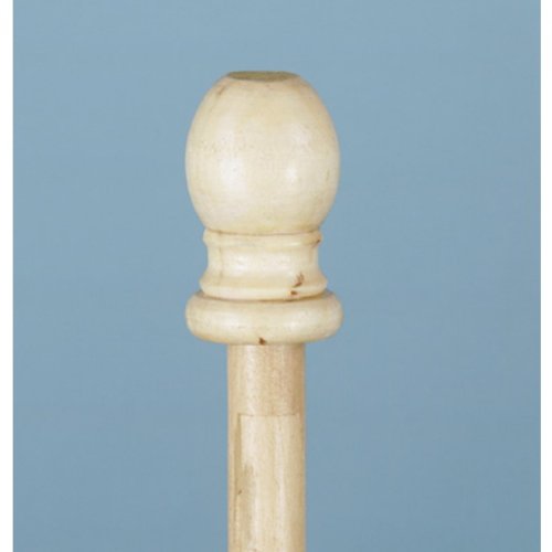 8 Foot 2-Piece Indoor Wood Flagpole 1in Diameter