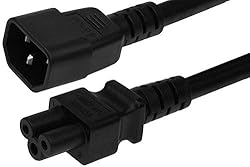 C14 to C5 Power Plug Cable,IEC 320 C14 Male to C5