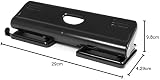 PAVO Premium 22 Sheet Capacity 4-Hole Puncher with Lock Black view 2