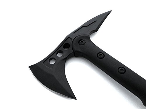 OS4YOU 40cm Black Tactical Tomahawk Typ M-48 - Jagd - Camping - Angel - Outdoor - Survival - Busch - Axt - Beil - Messer – Bild 4
