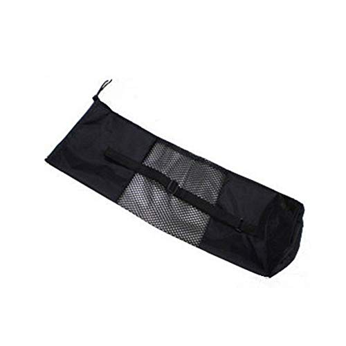 Domccy Portable Useful Pilates Yoga Mat Carrier Bag Nylon Mesh Bag Yoga Mat Holder with Adjustable Shoulder Strap and Handle(Black) Coin purse, shoes and accessories, ladies handbag, backpack - Thumbnail 3