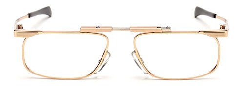 SlimFold Reading Glasses by Kanda of Japan Model 3 Color Gold Strength +3.25