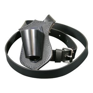 Annin Flagmakers 660001 Single Strap Black Leather Parade Belt