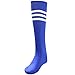 Unisex Athletic High Knee Stripes Sports Running Football Soccer Tube Socks Sock