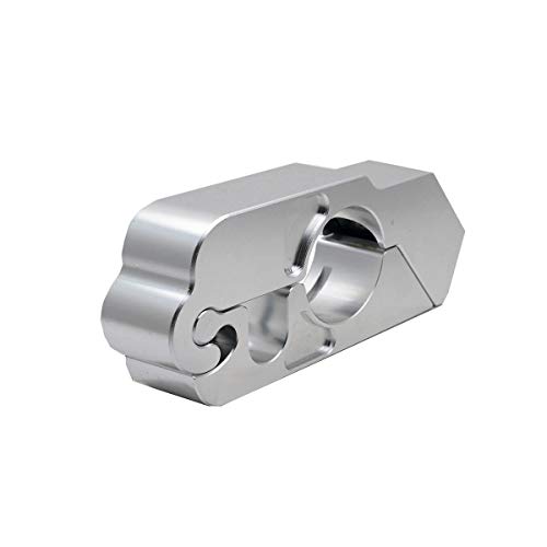 Soosee Motorcycle Lock - Universal  alloy CNC Motorcycle Handle Throttle Grip Security Lock with 2 Keys to Secure a Bike, Scooter, Moped or ATV in Under 5 Seconds(Silver) - Thumbnail 3
