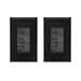 VCE 2-Pack Single Brush Wall Plate Cable Pass Through Insert for Wires, Single Gang Cable Access Strap, Wall Socket for HDTV, Home Theater Systems - Black UL Listed primary