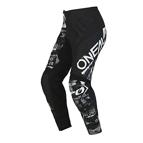 ONeal Mens Element Pants Attack V23, Black/White, 32