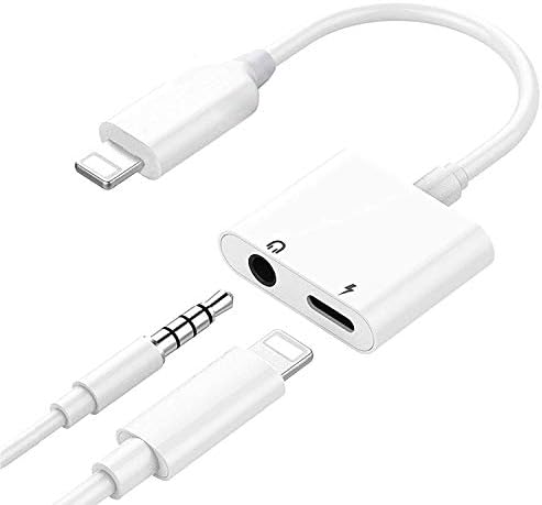 Headphone Splitter Adapter to 2 in 1 Headphone Audio and Charger Adapter