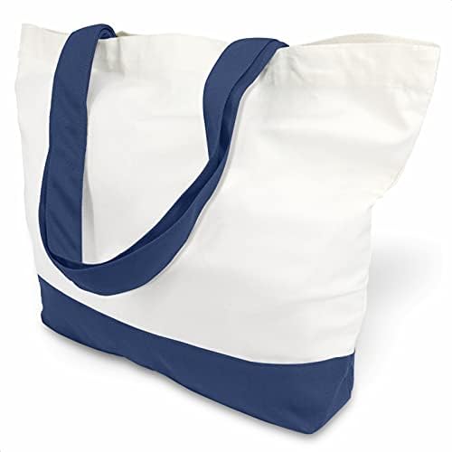 TOPDesign Super Strong Large Cotton Canvas Tote Bag, 12oz price in