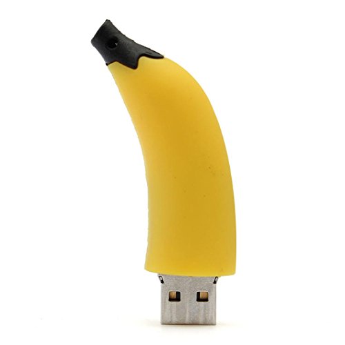 Voberry 32GB/16GB/8GB/4GB/2GB/1GB USB Memory Stick Flash Pen Drive Cartoon fruit (16GB, banana)