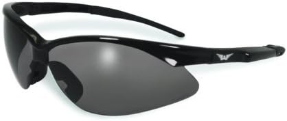 Global Vision Fast Freddie Safety Sunglasses Black Frame Smoke Lenses ANSI Z87.1+