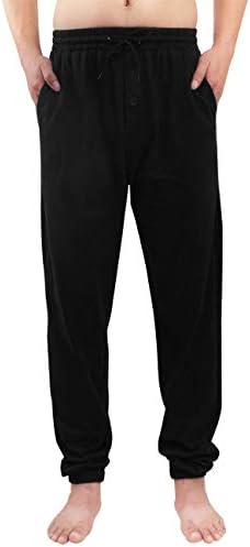 Mens Pyjama Lounge Bottoms Pants Soft 100% Cotton Sleepwear Nightwear with Elasticated Waist