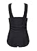 COCOPEAR Women's Elegant Front Cross One Piece Monokinis Swimsuit Swimwear(FBA)