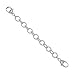 Sterling Silver 5.5.mm Bracelet Necklace Safety Chain 2