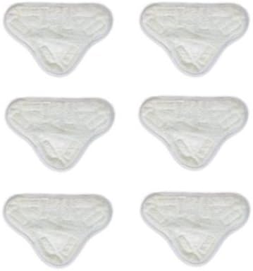5 X New Set Of 6 Microfibre Steam Mop Floor Washable Replacement Pads For H2O H20 X5
