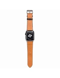 Correas para Apple Watch 38 1.575 in, de lujo, de piel sintética, para hombres y mujeres, reemplazo para Apple Watch Series 4 3 2 1 1.496 in (apto para 1.575 in)