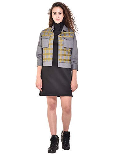 grey short jacket women's