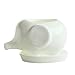 GeLive Elephant White Ceramic Succulent Planter Flower Pot Window Box with Saucer (Baby Elephant)