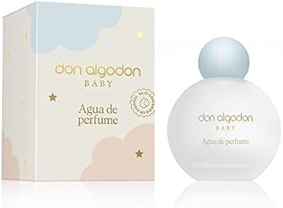 Baby Agua de Perfume Algodón Eau de Parfum apta recién nacidos, 93% natural, vegana, con agentes hidratantes .1ud, 100 ml