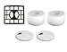 Fette Filter - Vacuum Filters Compatible with Shark Rotator Powered Lift-Away Speed & DuoClean Models NV680, NV681, NV682, NV683 (1 Hepa 4 Foam Filters)