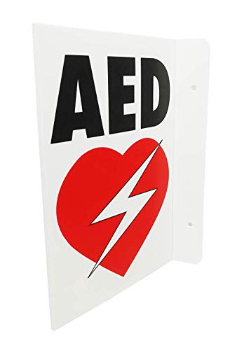 CPR Savers Foldable Panel AED Wall Sign for Business, School, Restaurant, Office or Any Public Place (1) - Thumbnail 2