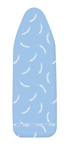 WENKO Bügeltischbezug Air Comfort M, Bügelbrettbezug mit 5-lagiger Komfort-Polsterung, Aluminiumschicht für knitterfreies Bügeln, Hitzereflektion, Öko-Tex Standard, 2 Bezugsspanner, max. 125 x 40 cm