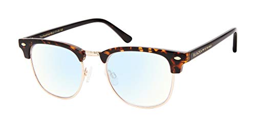 PRIVÉ REVAUX"Headliner" Blue Light Blocking Eyewear, Brown/Clear - Thumbnail 4