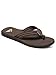 Quiksilver Men's Carver Suede 3-Point Flip-Flop, Demitasse/Solid, 7 M US