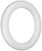 FloraCraft Extruded CraftFōM Wreath 1.7 Inch x 11.7 Inch White