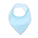 Baby Drool Bibs Bandana Teething Organic Cotton boys girls Adjustable Snap triangle Bib set (Striped&Solid color 8pcs)