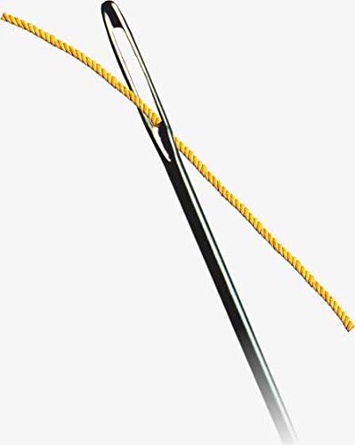 image for Hekisn Professional Large-Eye Leather Stitching Needle with 3 Differen