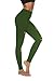 DIBAOLONG Womens High Waist Yoga Pants Cutout Ripped Tummy Control Workout Running Yoga Skinny Leggings Olive XLthumb 1