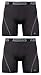 adidas Men's Sport Performance Climacool Boxer Brief Underwear (2-Pack), Black/Grey Black/Grey, Large
