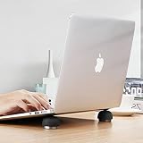 Laptop Stand,Ergonomic Laptop Cooling Pad Small Invisible Cooler Ball Portable Magnetic Foot Heat for Laptop Computer (Color: black)