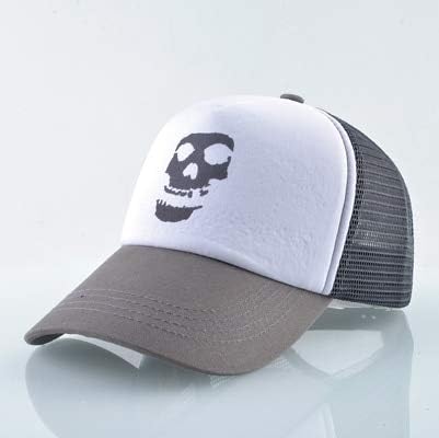 QYYDBQM Fashion Trucker Hats Men Skull Pattern Baseball Cap Women Breathable Casual Sport Bones Streetwear