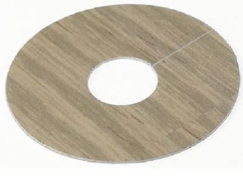 4 x Laser Cut (White Varnished Oak) Pipe Surrounds/Covers for Laminate Flooring (Can be Used for Natural Floor Covers)