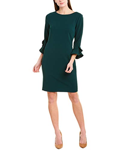 karl lagerfeld paris tulip bell sleeve crepe dress