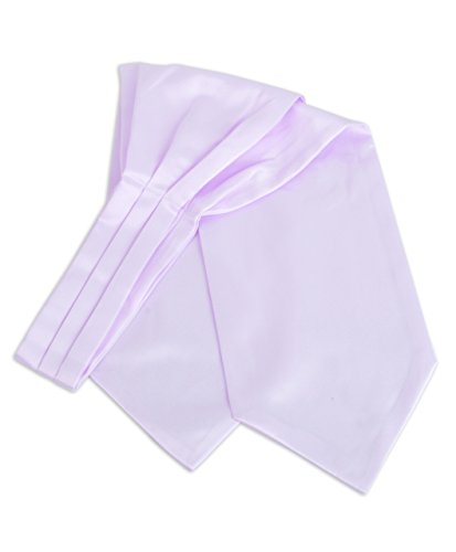 Men's Solid Color Satin Ascot Tie