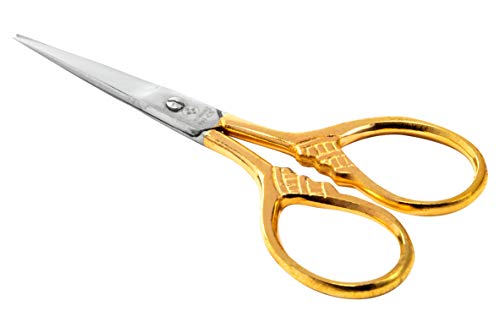 Mundial 160-CS Specialty Forged 3 1/2" Florentine Embroidery Scissors