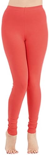Klusive Fashion Wear Womens Premium Stretch Nylon Seamless Legging, Coral ,One Size