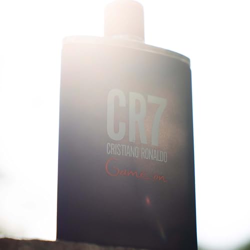 Cristiano Ronaldo CR7 Game On - Perfume para hombres - Esencia amaderada y seductora - Esencia tropical y densa - Estética oscura y sofisticada - Atrevida y de larga duración - EDT Spray 100 ml