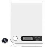 Letsfit Digital Kitchen Scale, Food Scale Grams and Ounces, Ultra Slim Size, Large Capacity 11lb 5kg, Battery Included