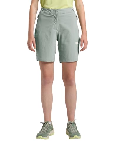 Jack Wolfskin Damen Hikeout Wander-Shorts, Slate Green, 38 EU
