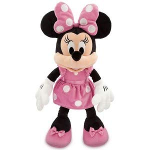 Disney Store Minnie Mouse Large Soft Plush Toy, 62cm/24", Iconic Cuddly Disney Toy Character in Pink Polka Dot Dress and Bow with Embroidered Features, Suitable for All Ages