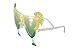 elope Margarita Yellow/Yellow-Green Eyeglasses - Fun Margarita-Shaped Costume Glasses