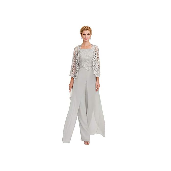 light gray mother of the bride dress