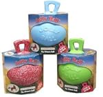 Jolly Ball (choose from coloyrs red , blue, purple, bubblegum secented pink, apple sented green, peppermint sented red/white speckle or blueberry sented blue) - relieves boredom and stress.