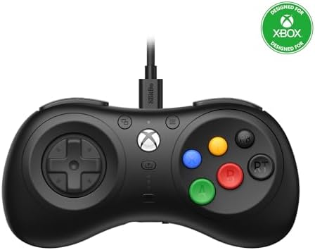 8Bitdo M30 Wired Controller for Xbox Series X|S, Xbox One, and Windows with 6-Button Layout - Officially Licensed